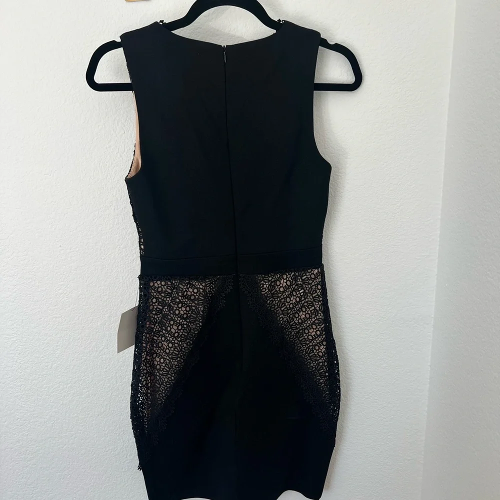 NWT Lulu's After the After Party Black and Nude Lace Bodycon Dress - Picture 10 of 13